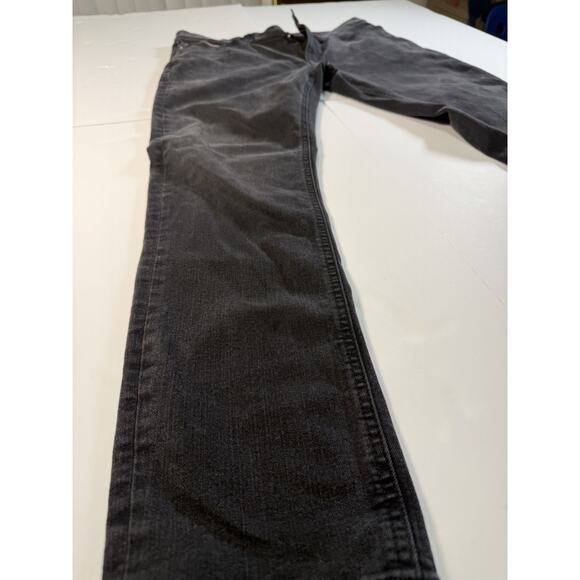 Mens 34x31 Slim Straight Tommy Hilfiger Dark Charcoal Grey Jeans - Picture 2 of 9